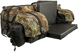 ATV TEK Arch Series Oversized Rear Rack Utility Pack, Padded ATV Cargo Bag - Kings Mountain Shadow Camo