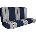 Leader Accessories Saddle Blanket Blue Car Seat Cover Universal for Full Size Pickup Trucks Bench Seats