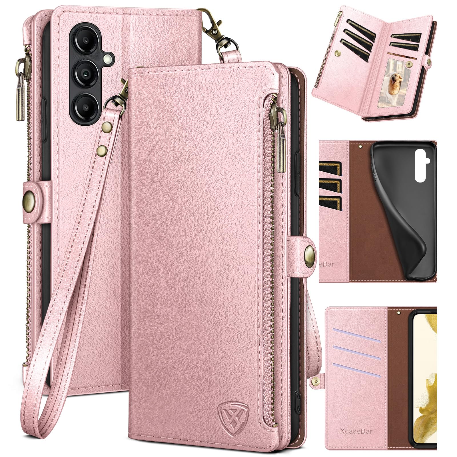 XcaseBar for Samsung Galaxy A14 5G Wallet case with