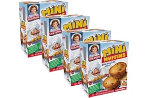 Little Debbie Chocolate Chip Mini Muffins, 20 Travel Pouches of Bite Size Muffins Baked with Real Chocolate Chips (4 Boxes)