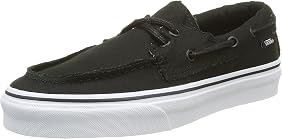 Amazon.com | VANS ZAPATO DEL BARCO CASUAL SHOES 4.5 Men US / 6 Women US ( BLACK/TRUE WHITE) | Shoes