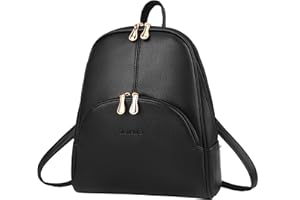 Nevenka Backpack Purse for Women Casual Shoulder Bag PU Leather Zipper Closure Adjustable Strap…