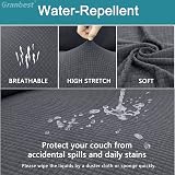 Granbest Premium Waterproof Stretch Chair Covers Set of 4 Grey view 3