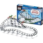 CDX Blocks: Little Dipper - 324 Pcs, Building Brick Set, Gravity Powered Roller Coaster Model, Promotes STEM Learning