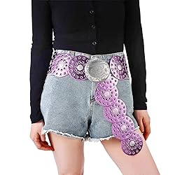 Dazzleimart Hollow Disc Belt Western Style