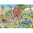 Cobble Hill 1000 Piece Puzzle - DoodleTown: Farmyard Folly - Sample Poster Included