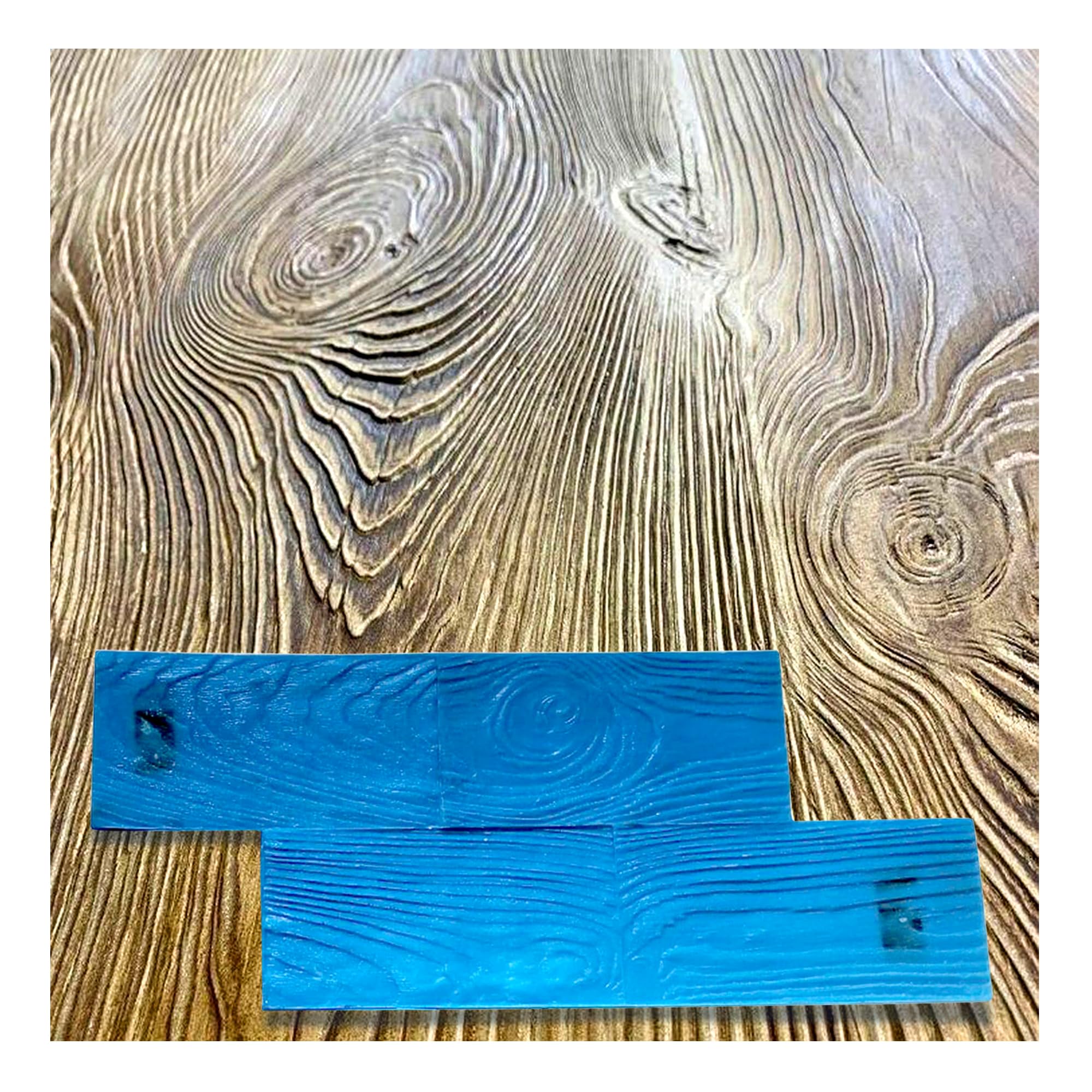 Polyurethane Mat Stamp Board WOODEN PLANKS | Texturing Pattern Decorative Concrete Cement Imprint Texture Stamping, 580 х 240 mm | 22,83'' x 9,45''
