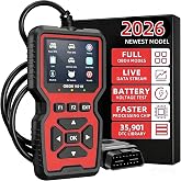 OBDEXPERT V519 OBD2 Scanner Diagnostic Tool, Car Code Reader with 35,901 Built-in DTC Lookup, Check Engine Light Reader, Live Data, I/M Readiness, Battery Voltage Test, for 1996+ Vehicles