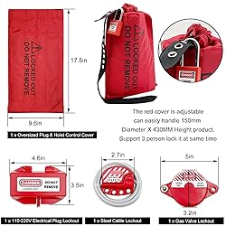 SAFBY Lockout Tagout Station Kit Board Locks