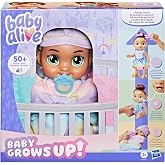 Baby Alive Baby Grows Up, Sophia Sparkle, Milestones and Baby's First Tooth, Interactive Doll for Girls and Boys Ages 3+