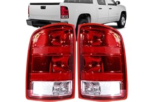 Nakuuly Tail Lights Compatible With 2007-2014 GMC Sierra 1500 2500HD 3500HD Driver and Passenger Side Taillights Brake Signal