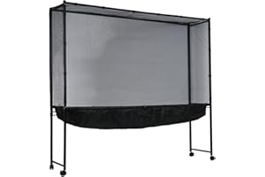 lukar Table Tennis Ball Catch Net,Wide Table Tennis Catch Collect Recycle Net with Wheels,Table Tennis Ball Collector for Mul