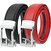 Gelante Ratchet Belt for Men, Mens Belts Leather 1.3'' Adjustable Trim to Fit Dress Belt