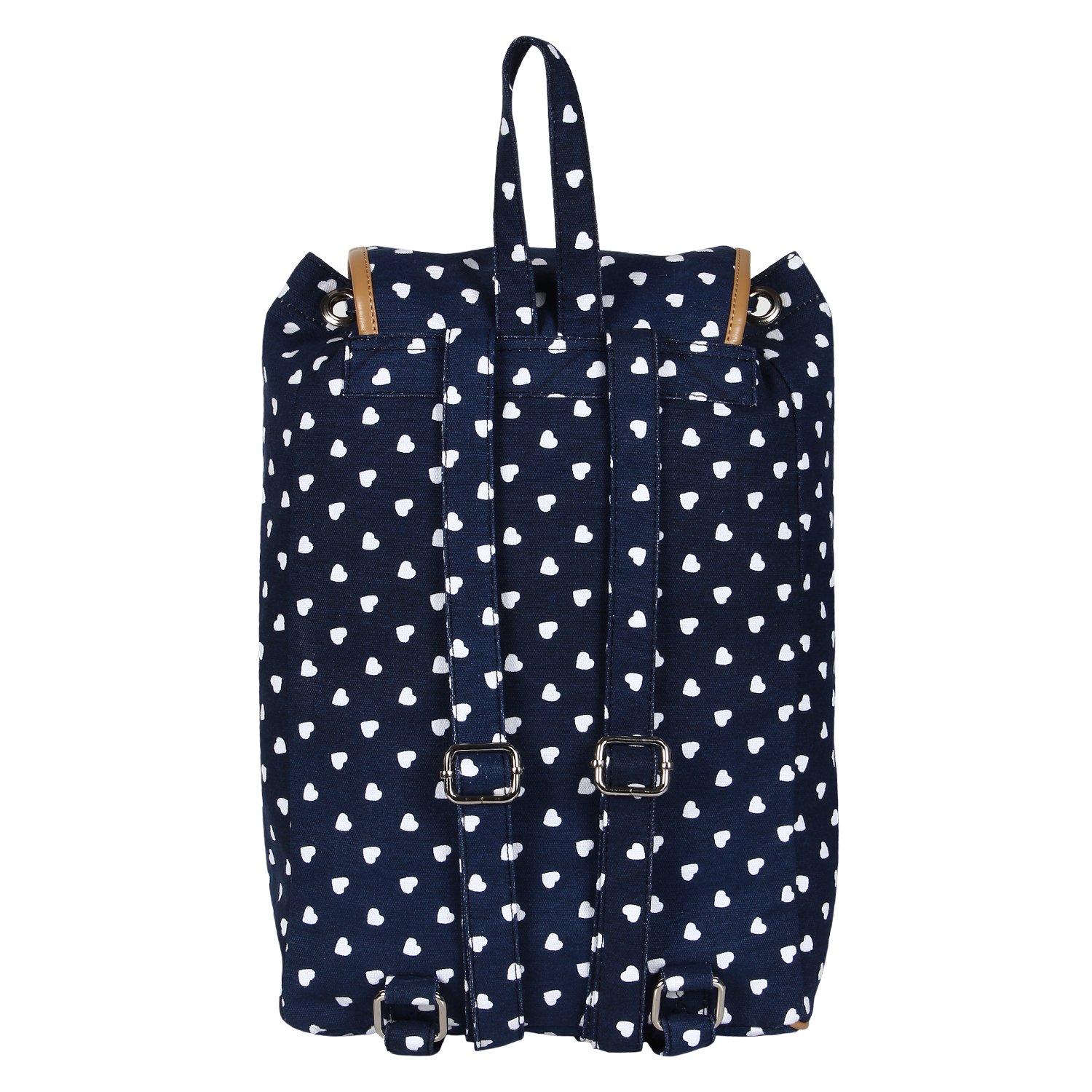 lychee bags women's blue canvas lucy backpack
