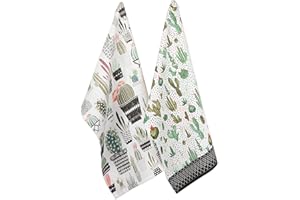DII Cotton Summer Dish Towels, 18x28 Set of 2, Decorative Oversized Kitchen Towels, Perfect for Every Day Home Kitchen, Holid
