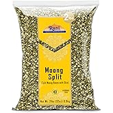 Rani Moong Split (Split Mung Beans with Skin) Lentils Indian 32oz (2lbs) 908g ~ All Natural | Gluten Friendly | Non-GMO | Kosher | Vegan | Indian Origin