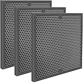 3pcs Carbon Filter Replacement Compatible with Vevor Air Scrubber ZHP2301-550/ BlueDri Air Shield 550 Scrubber Air Purifier, Protective Carbon Filters