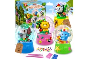 ToyUnited Animal DIY Snow Globe Kit | Make Your Own Water Globe, Arts and Crafts for Kids Ages 4-8, STEM Activities for Kids Ages 5-7, Christmas Birthday, Activities for Girls Ages 8-12+