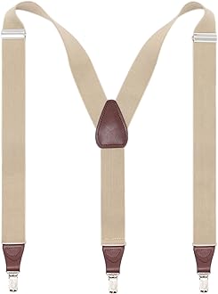 Sponsored Ad - Men’s Y-shape 1.4 Inch Suspender -3 Metal Clips, Elastic Straps
