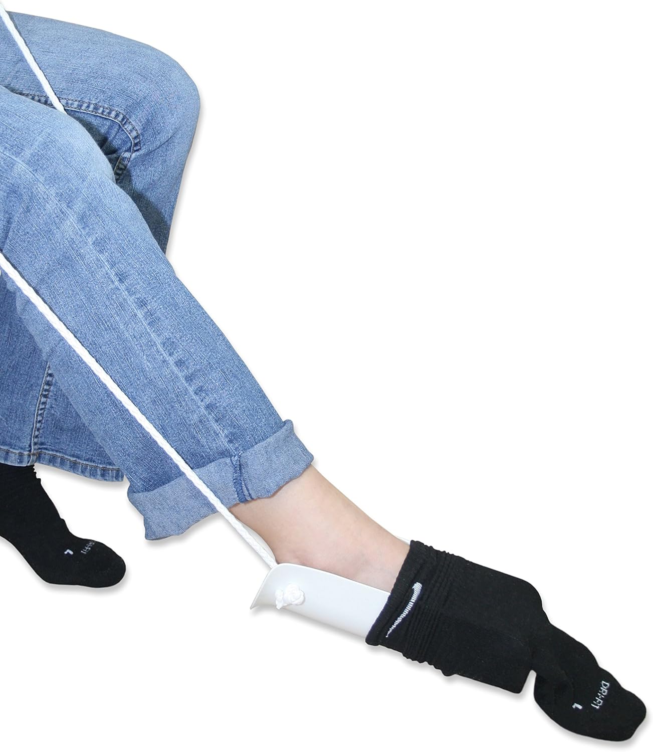 Rehabilitation Advantage Wide Sock Aid with Single Cord: Health & Personal Care