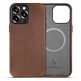 Belemay Compatible with iPhone 15 Pro Leather Case