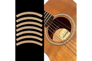 Inlaystickers for Acoustic Guitars - Soundhole Rosette/Purfling - Stripe - Wood Herringbone