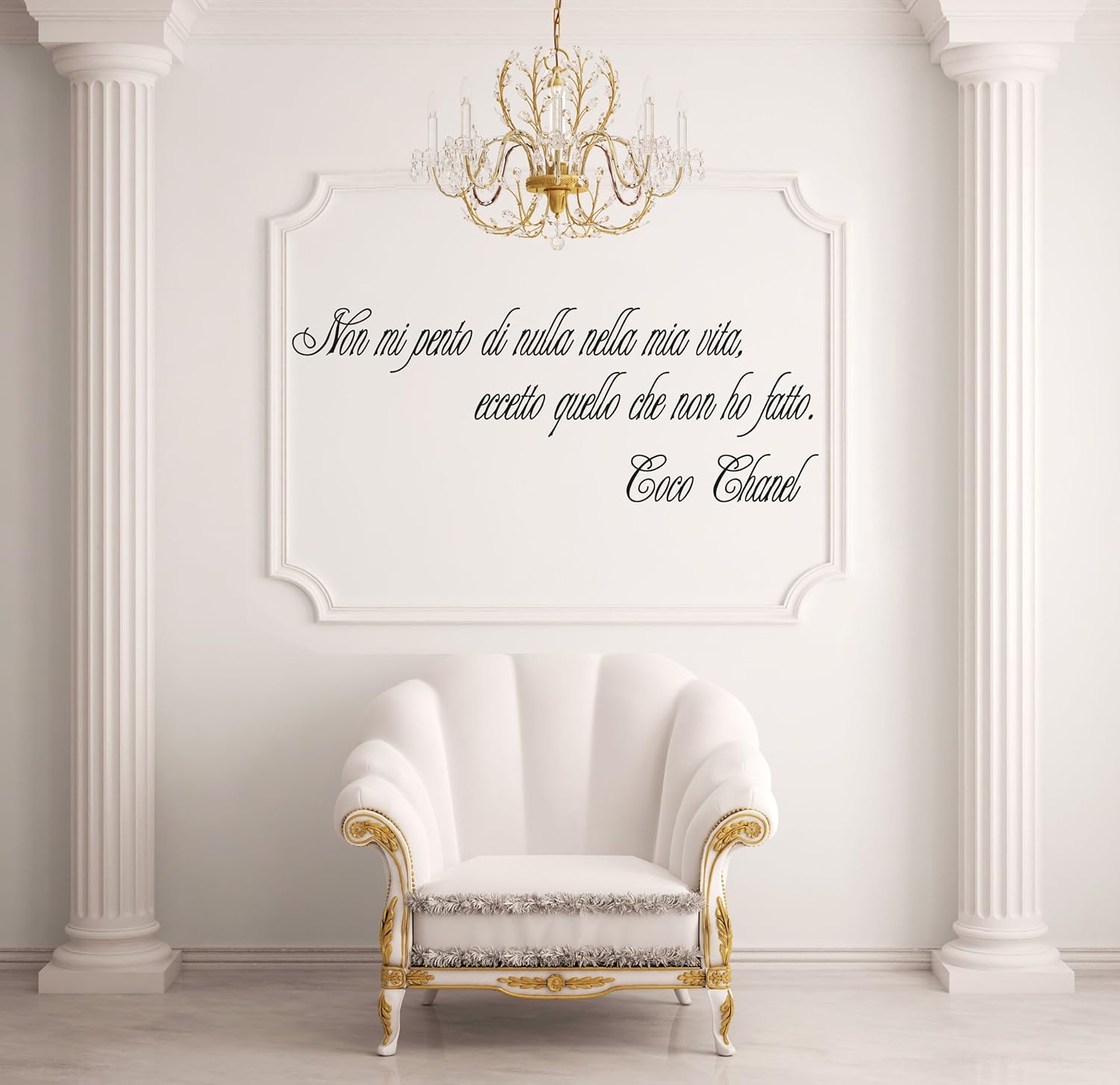 Adesiviamo 697 M Prespaziato Decal Vinyl Wall Coco Chanel Wallsticker Amazon Co Uk Diy Tools