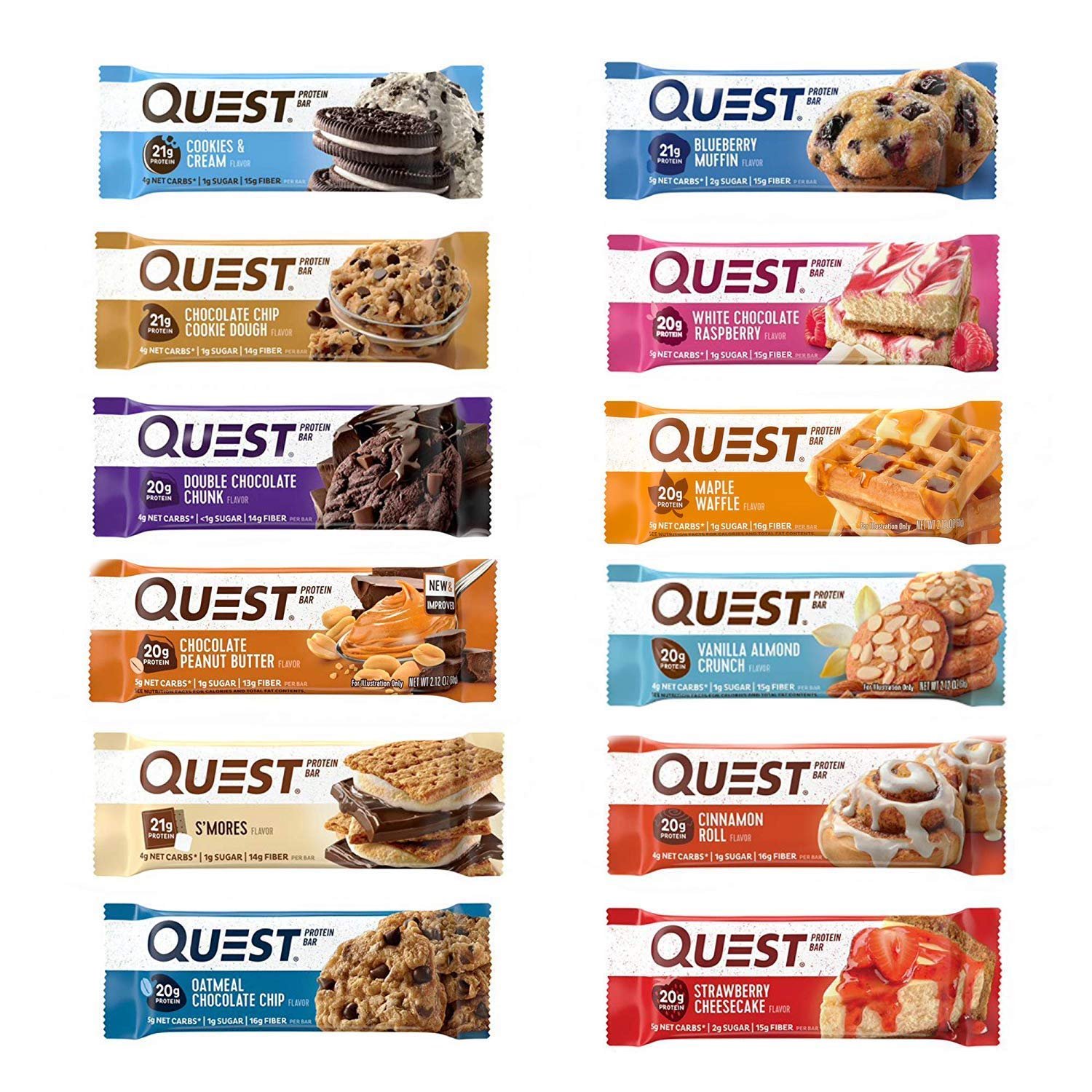 Buy Quest tion Protein Bar Adventure Variety Pack. Low Carb Meal