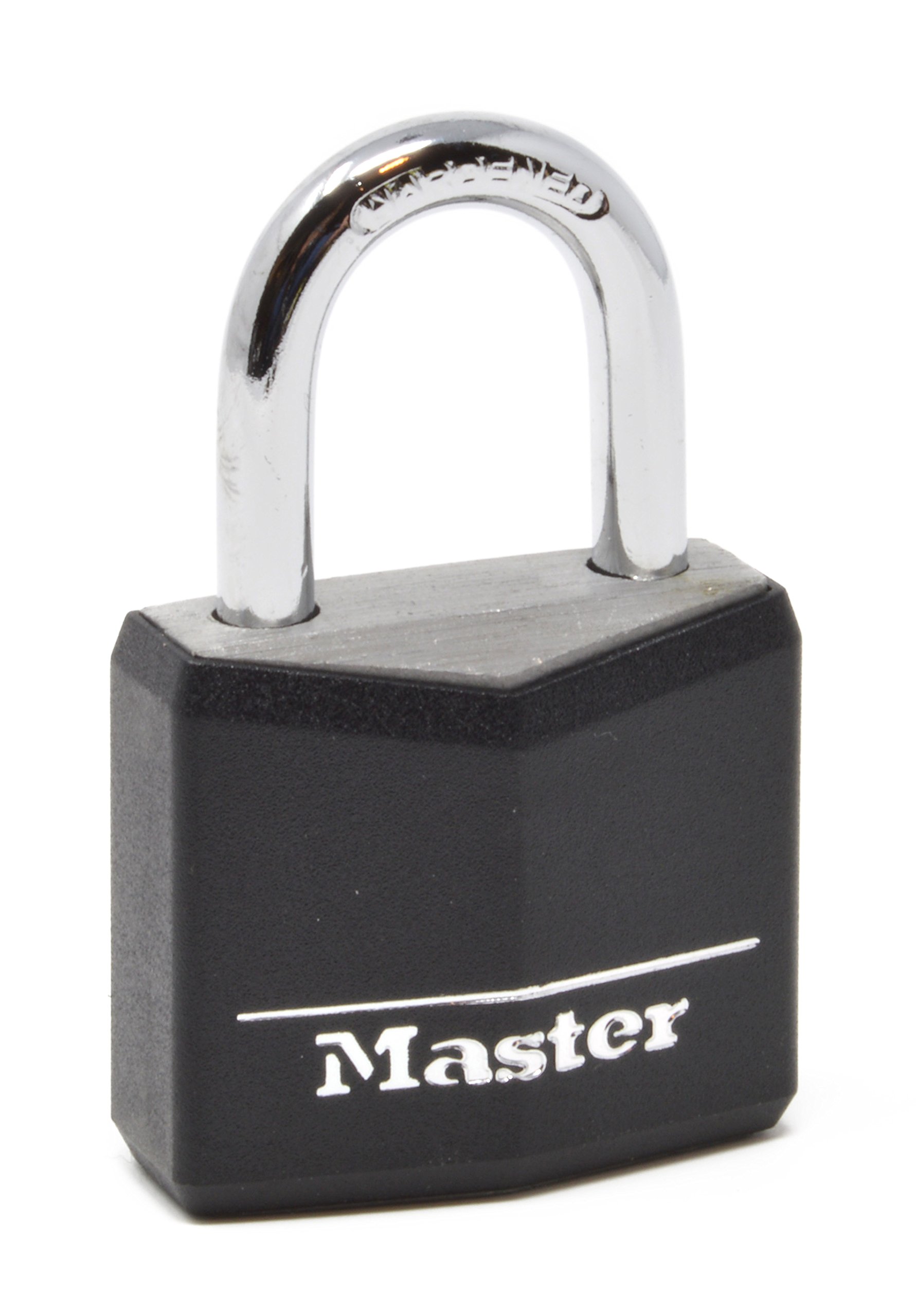 Lock 13/16' Wide Weatherproof Solid Body Padlock 4 Pack Keyed alike