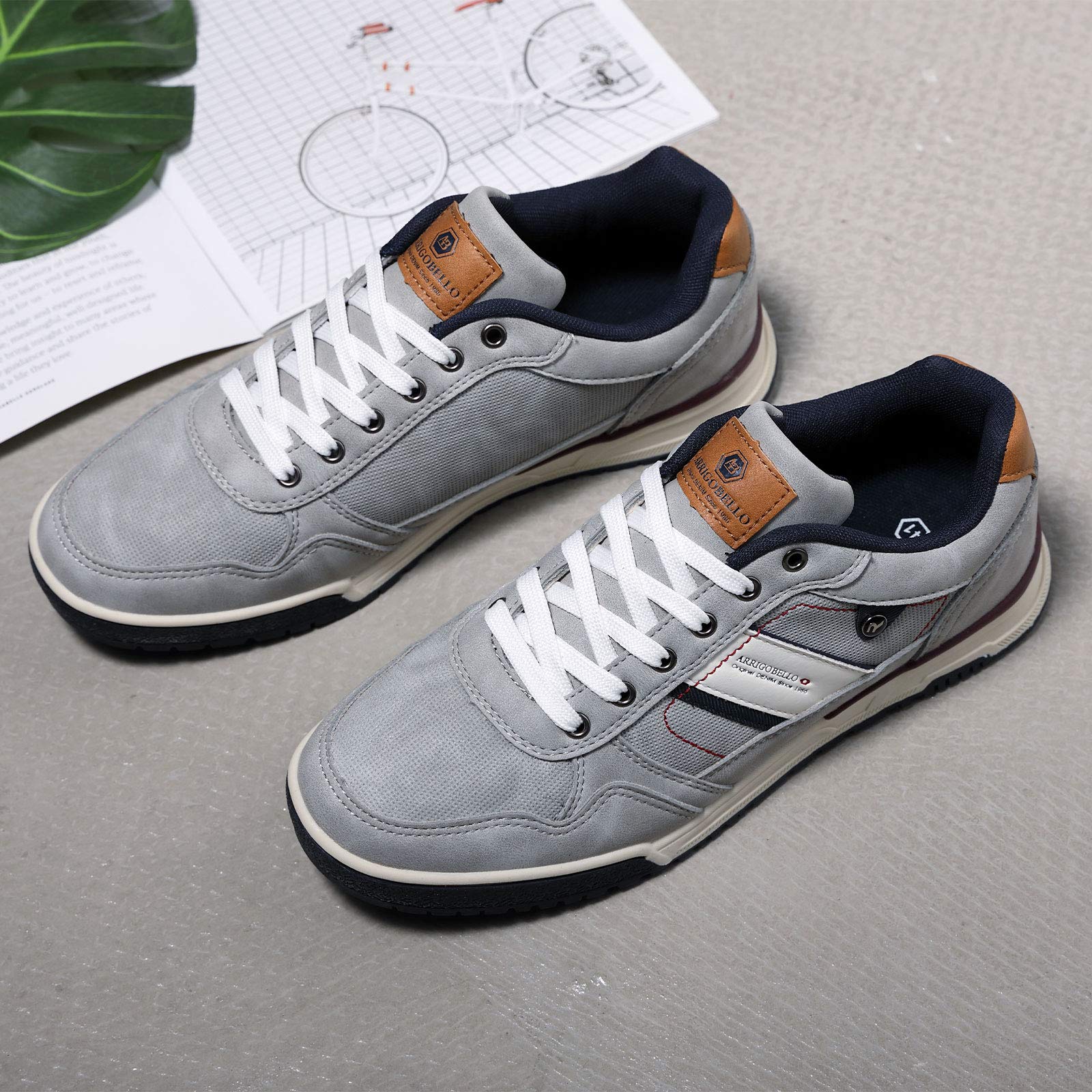 AX BOXING Sneakers Heren Casual Schoenen Modieuze Lichte Trainers Maat 41- 46EU (Blauw,42 EU
