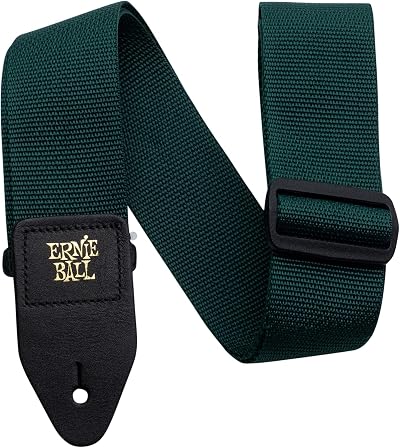 Ernie Ball P04050 Forest Green Polypro Guitar Strap 2.0 in x 44.0 in
