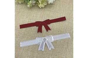 FAWENUCY Scrapbooking Die-Cuts for Card Making, Christmas Metal Cutting Dies, Paper Craft Punch Template, Background Embossing Stencils, DIY Album Décor (Bowknot-15.4x6.3cm)