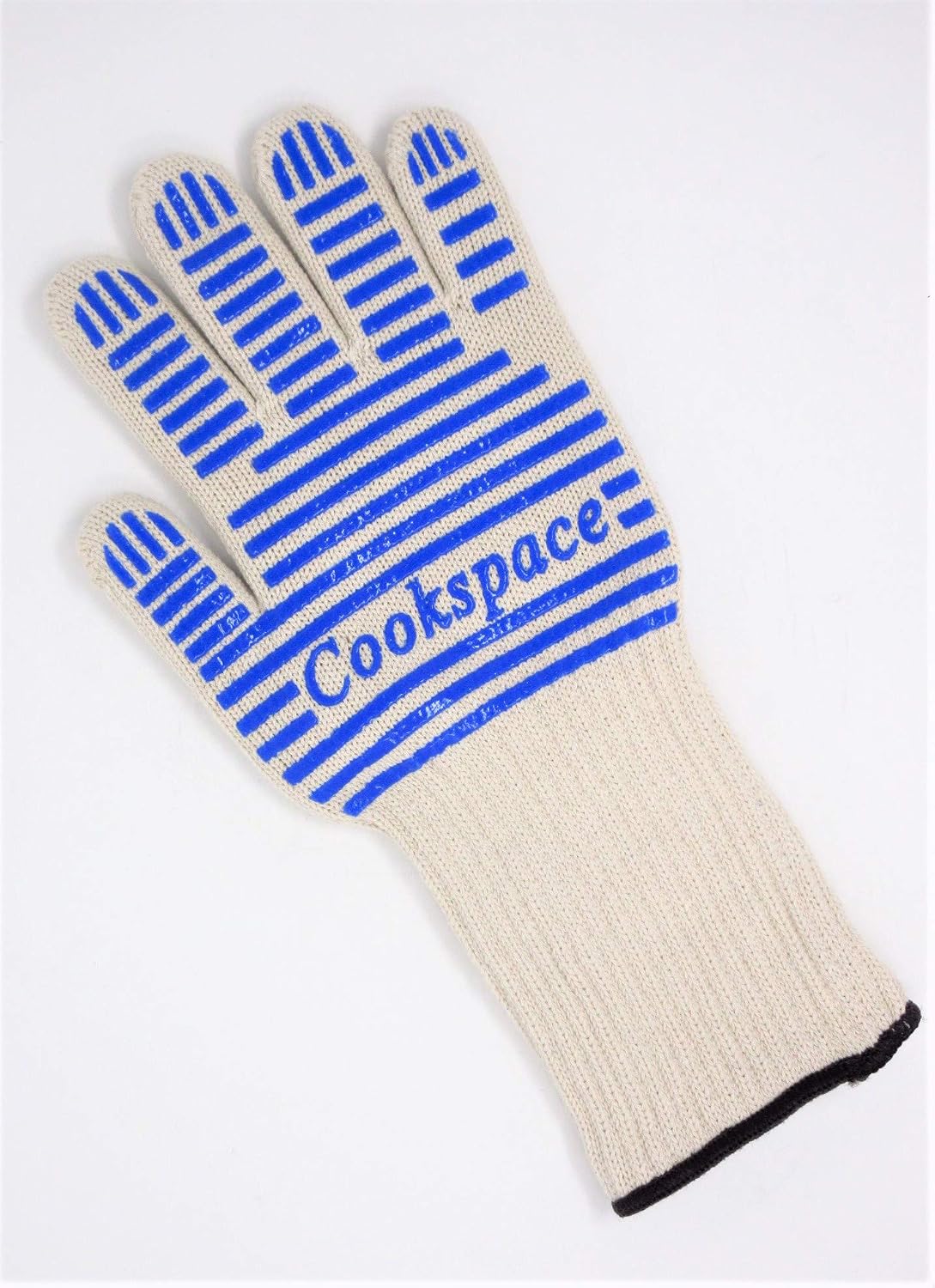 CookSpace (TM) 1 Pair Large Long Wrist Non-slip Silicone Grip Heat Fire Flame Proof Protective Oven Gloves - Image 3