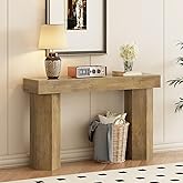 GiftGo Console Tables for Entryway 47" Sofa Table Behind Couch Wooden Entry Foyer Hallway Table, Industrial Console Sofa Tables for Living Room (Light Brown) (Light Brown)