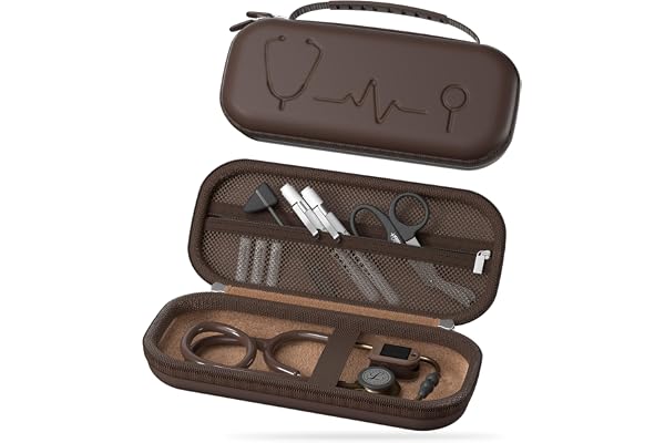 ProCase Stethoscope Case for 3M Classic III & Cardiology IV -Chocolate | ProCase Stethoscope Case for 3M Classic III & Cardio