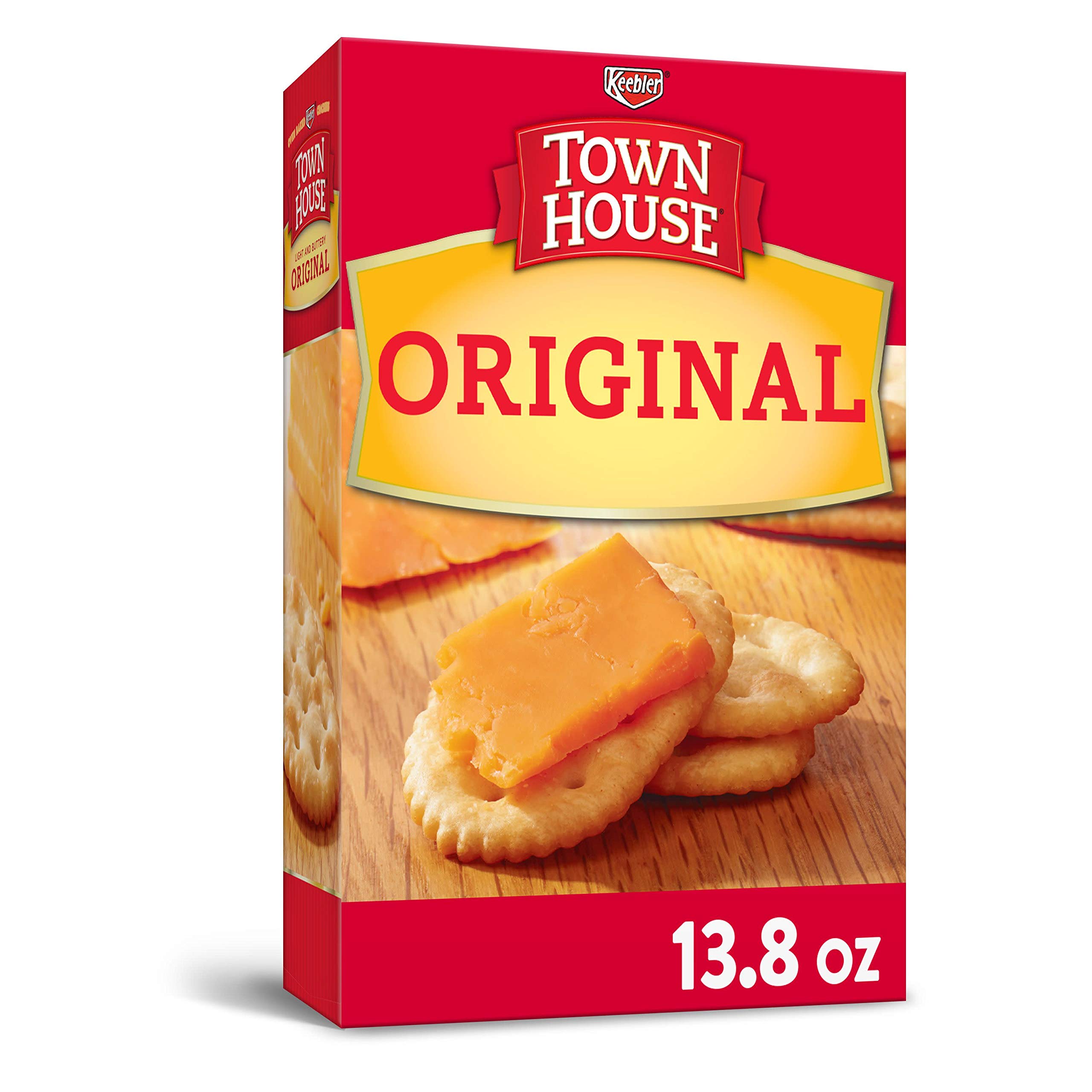 Keebler, Town House, Snack Crackers, Light and Buttery, Original, 13.8