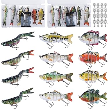 Lot De 13 Anciens Leurres De Pêche Vintage – Appâts Durs Pour Achigan – Occasion