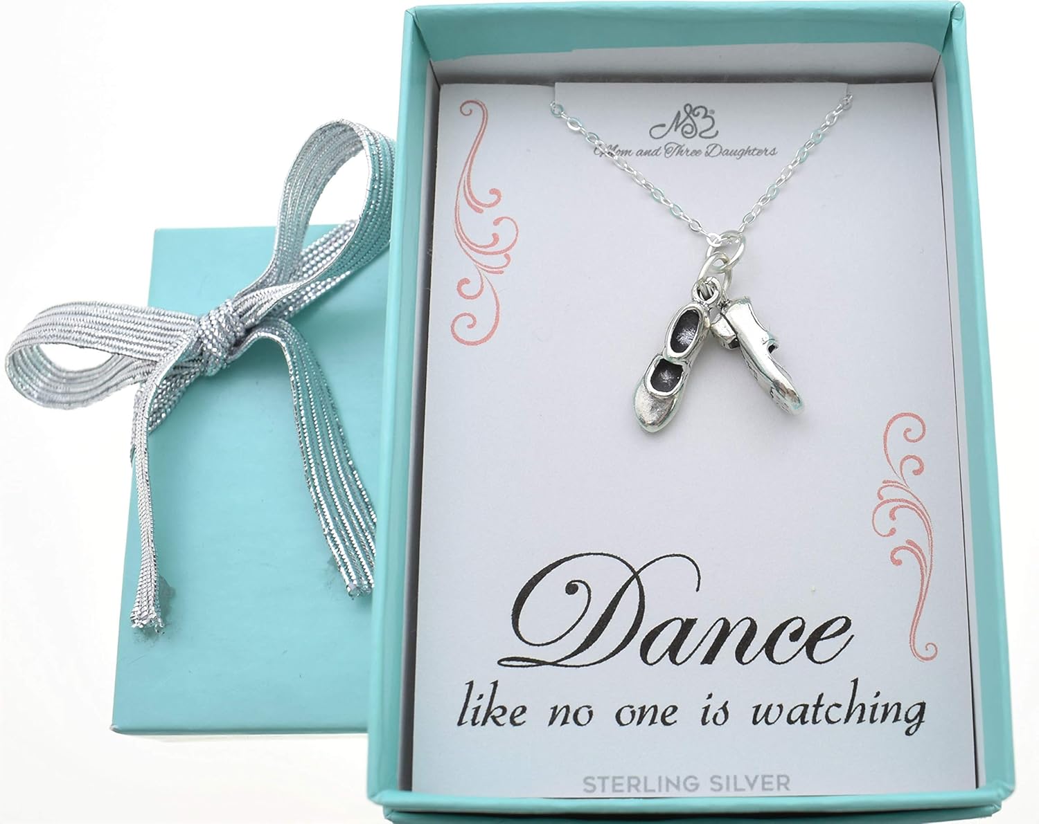 Tap Dance Necklace in Sterling Silver 16 Inch Sterling