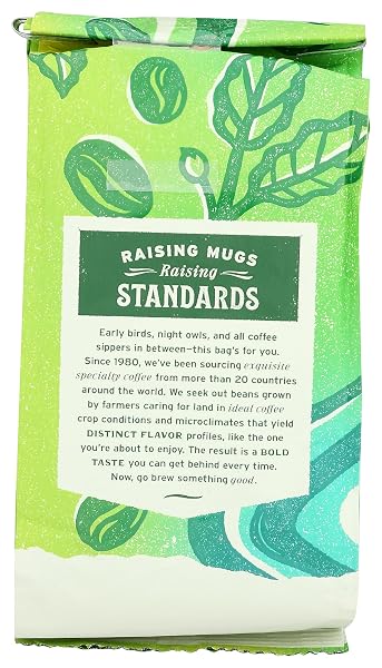 WHOLE FOODS MARKET, ORGANIC CONTINENTAL BLEND WHOLE BEAN COFFEE, MEDIUM-LIGHT ROAST, COMPLEX & HEAVY, FRUIT-TINGED, 12 OUNCE