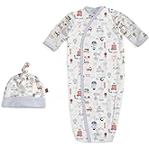 Magnificent Baby Baby Magnetic Modal 2 Piece Gown and Hat Set
