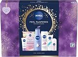 NIVEA Feel Pampered Gift Pack Skincare Set 6+ Items Brand New 250ml 50ml