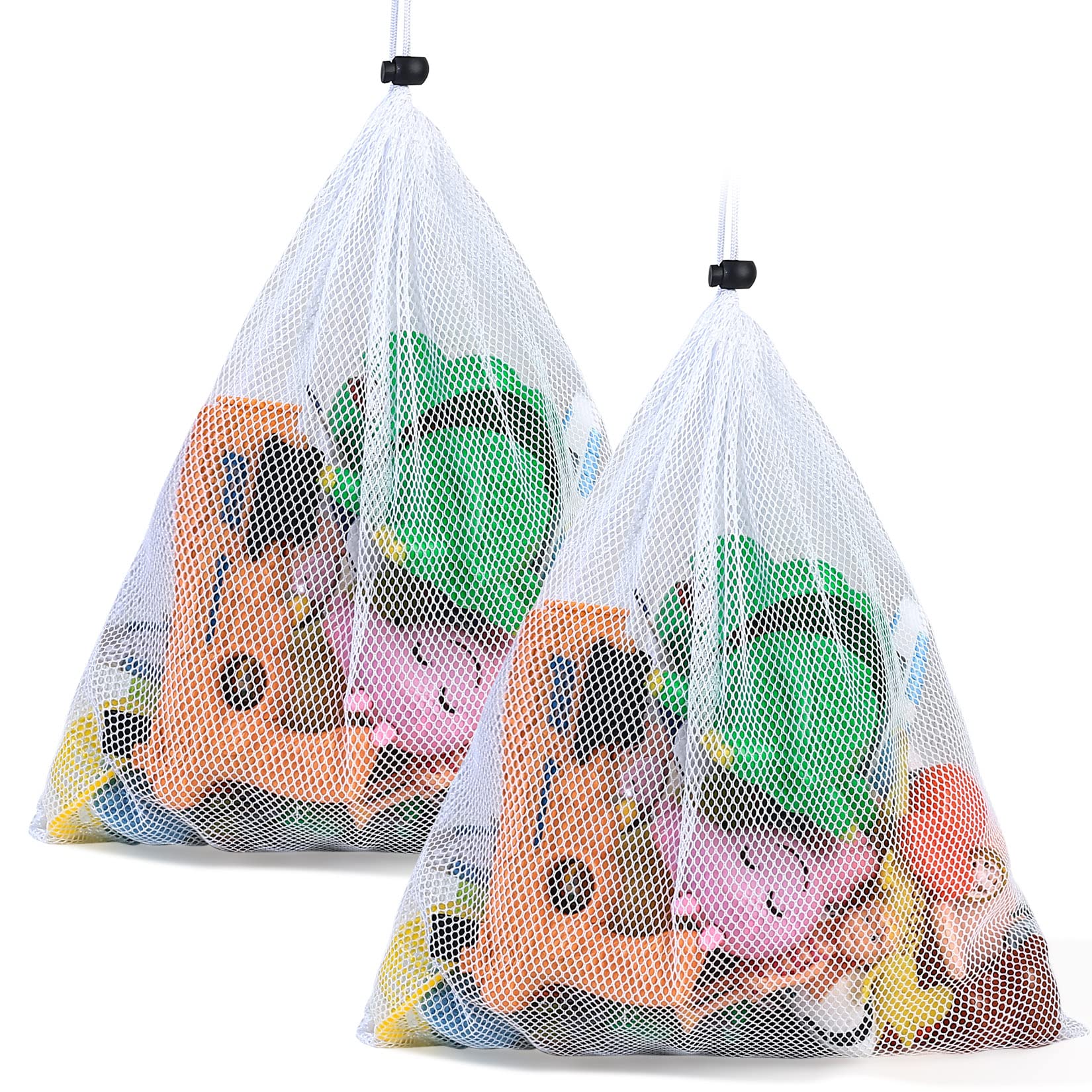 Extra Large Mesh Drawstring Bag, Net Beach Tote Bag, Drawstring Organizer Storage Mesh Bags for Swimming Beach Pool Sand ToysEquipment Childrens Kids Bags with Drawstrings