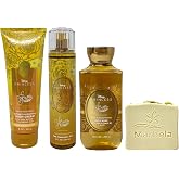 Bath &amp; Body Works Limited Edition Princess Collection Belle Trio Gift Set - Body Cream, Fragrance Mist and Body Wash - with a Wild Jasmine Bar Soap - full Size