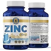 Vykee Nutrition Zinc – Daily Wellness Supplement | Nourish Your Skin for a Radiant Glow | Immune Support & Enhance Digestion | 90 Capsules