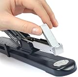 Rapesco A590FBA3 Germ-Savvy Antibacterial Marlin Long Arm Stapler Black view 4