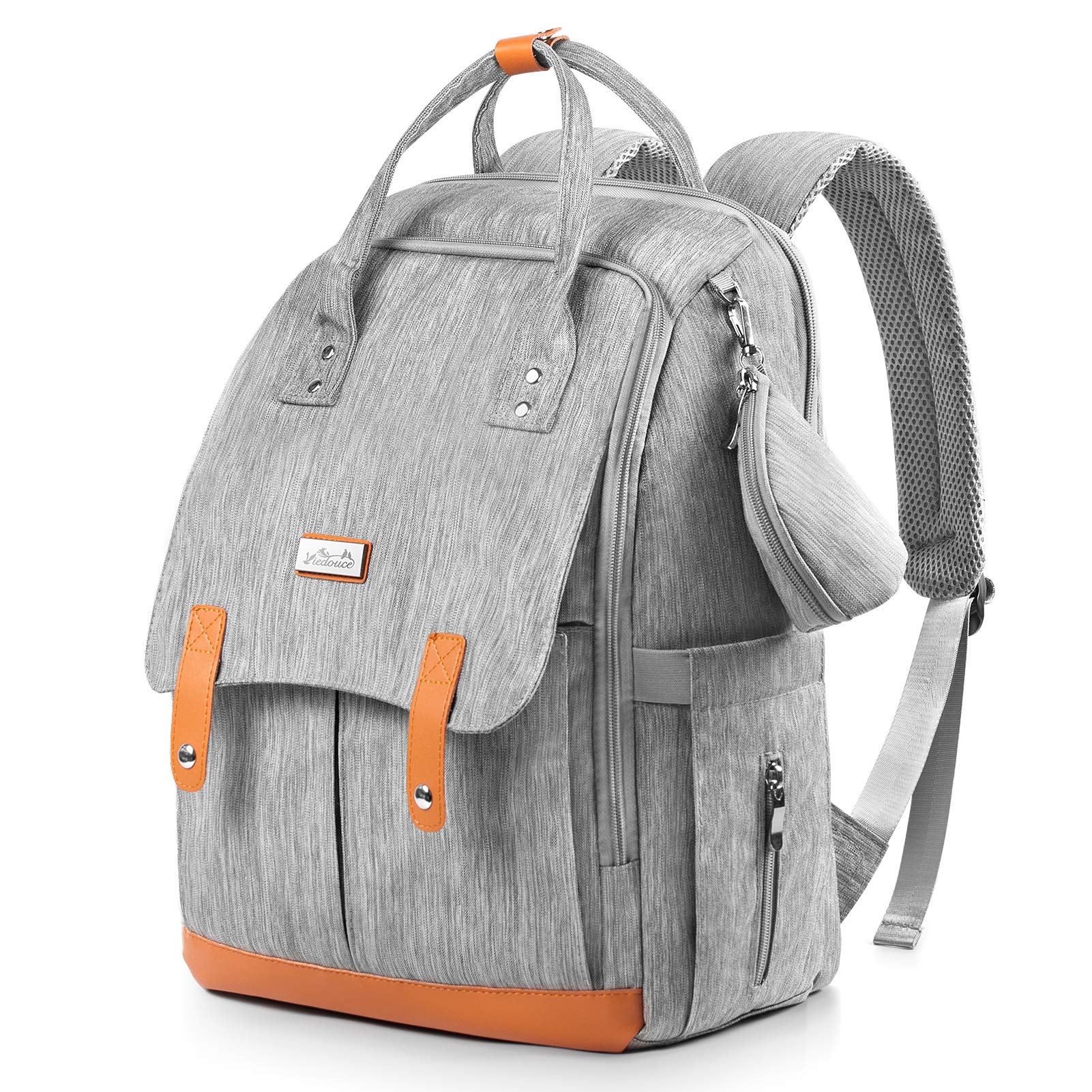 Viedouce Baby Diaper Bag Backpack,Nappy Backpack,Baby Changing Bag Backpack,Maternity Bags with Changing Mat and Stroller Straps,Waterproof,Large Capacity Backpack for Mom and Dad