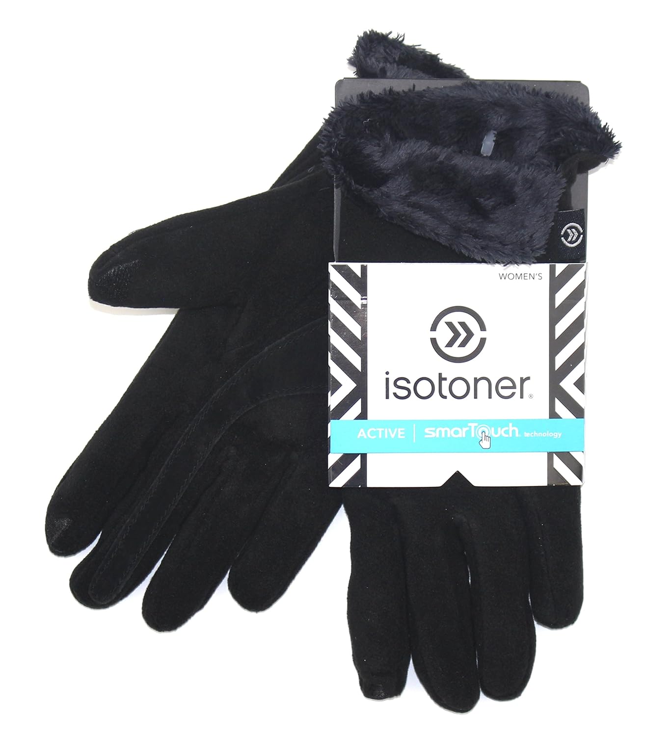 Buy Isotoner Women's SMARTOUCH MICROLUXE Lined Suede Winter Gloves5