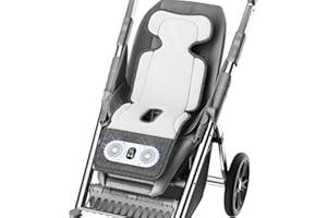 PANERGY Baby Stroller Cooling Pad with Dual Turbo Blower,10000mAh Rechargeable Battery Powered Cooling Cushion, 3-Speed, Max 10H Runtime, Baby Summer Essential Car Seat Liner for Stroller Car Seat Crib