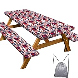Picnic Table Cover with Bench Covers Camping