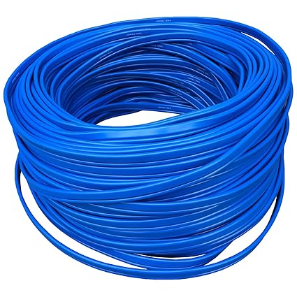 10 Meter Strom Flachkabel blau 230V 4 x 0,5 mm² Stromkabel Tiefbrunnenpumpe Wasserpumpen Ersatzteil